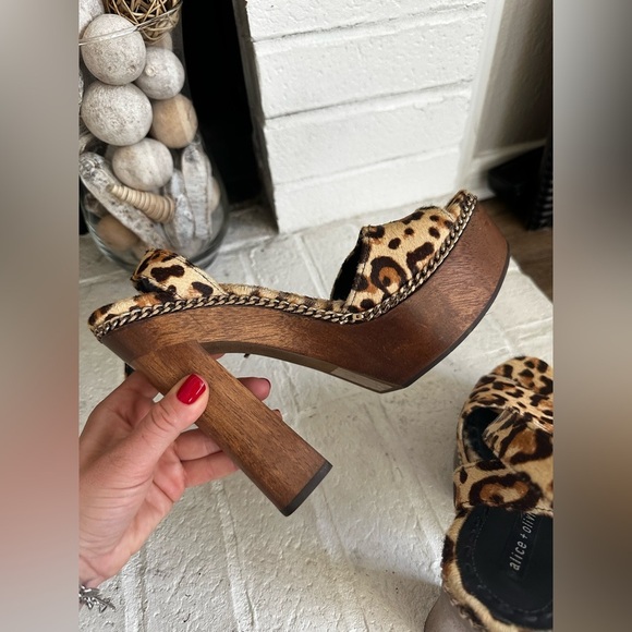 Alice + Olivia Faira Leopard Block Heels. Size 9 Retail- $650 - Picture 7 of 14